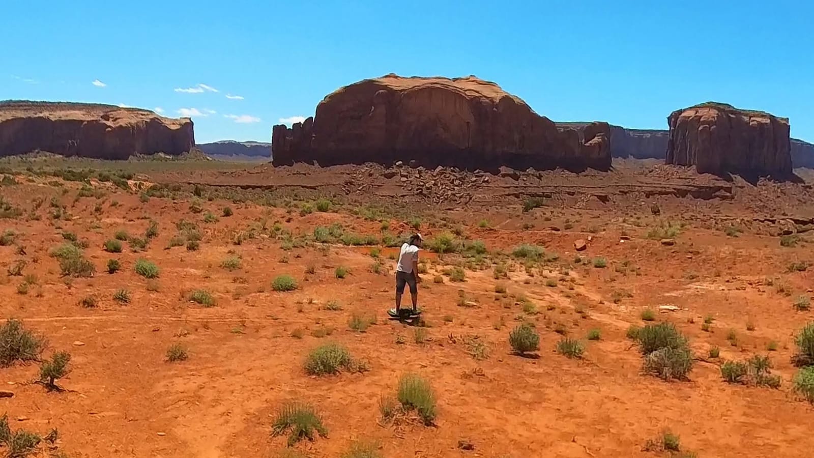 Close-up of board on trail